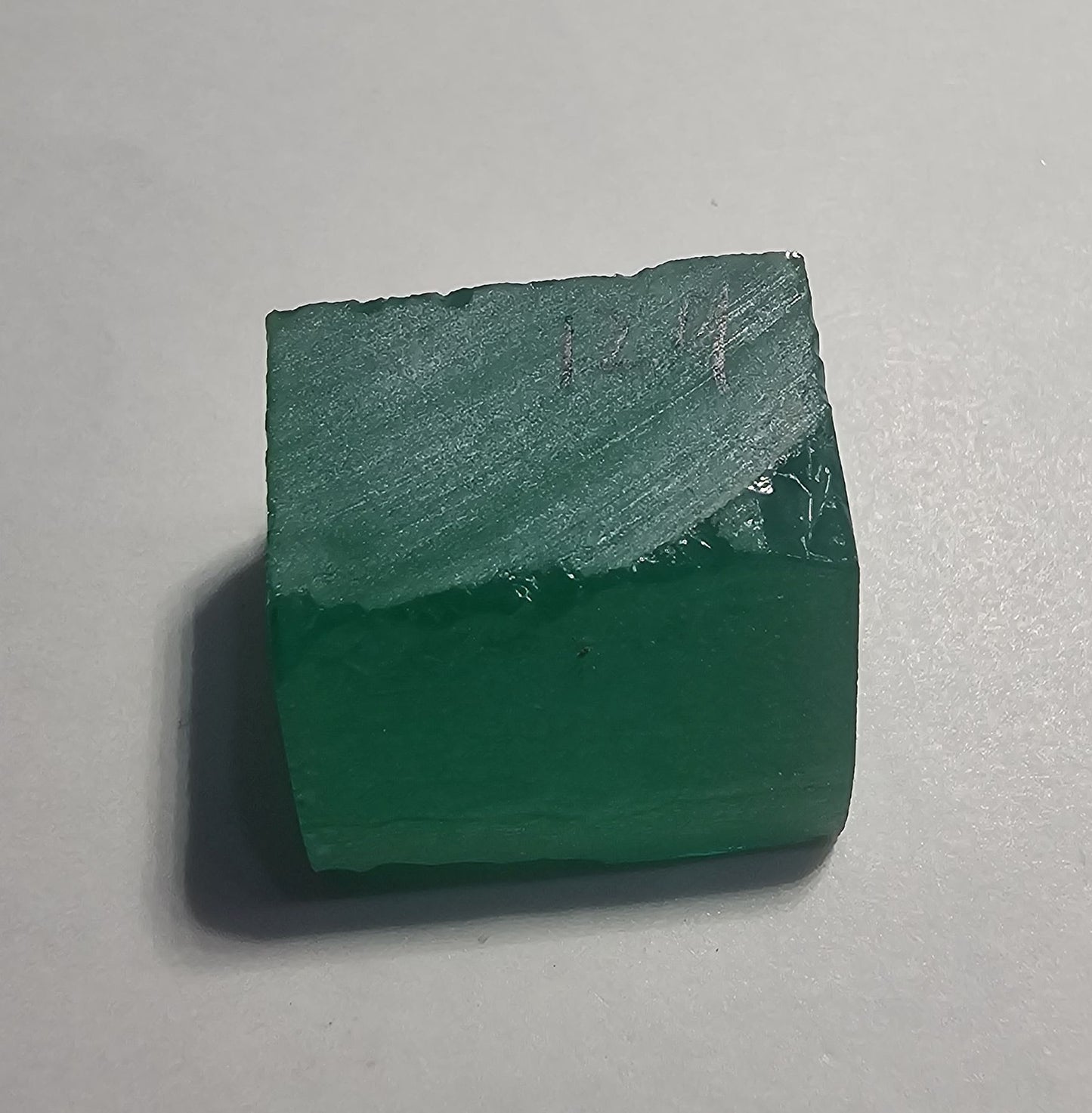 Vivid Green Laser Garnet Facet Rough, Vanadium YAG