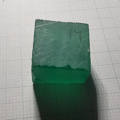 Vivid Green Laser Garnet Facet Rough, Vanadium YAG