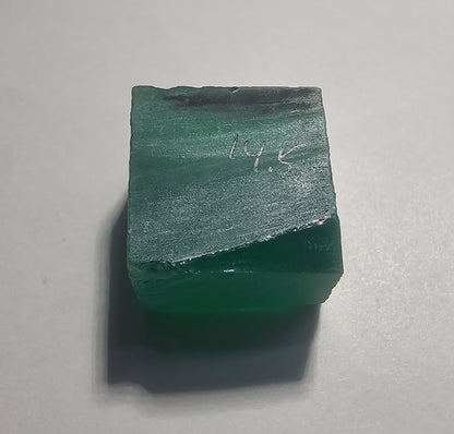 Vivid Green Laser Garnet Facet Rough, Vanadium YAG