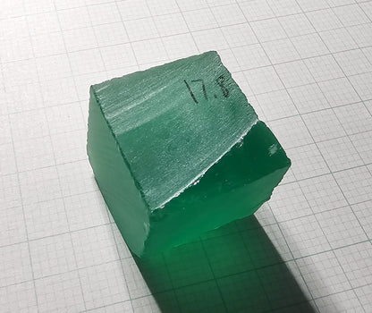 Vivid Green Laser Garnet Facet Rough, Vanadium YAG