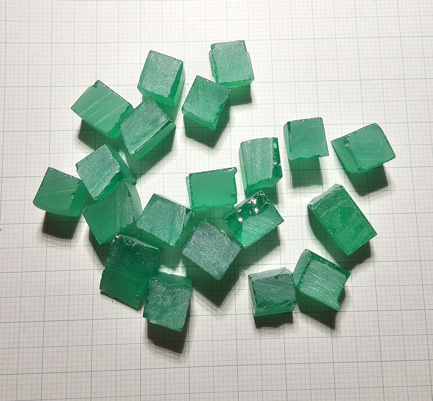 Vivid Green Laser Garnet Facet Rough, Vanadium YAG