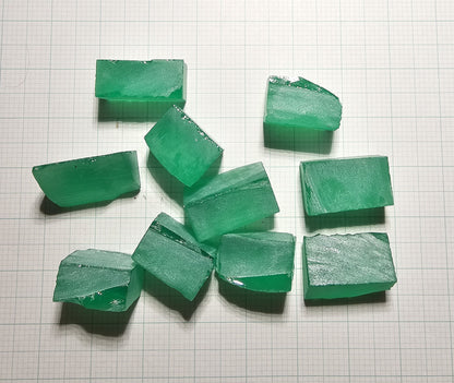 Vivid Green Laser Garnet Facet Rough, Vanadium YAG