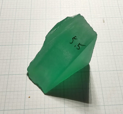 Vivid Green Laser Garnet Facet Rough, Vanadium YAG