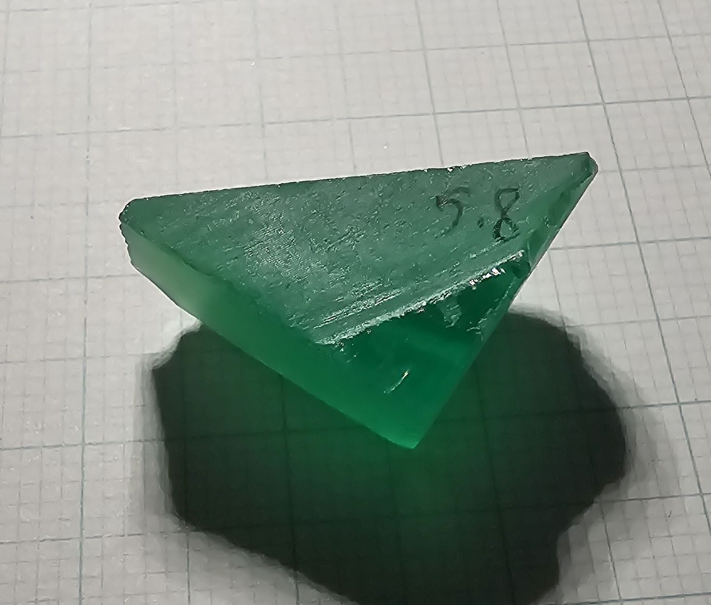 Vivid Green Laser Garnet Facet Rough, Vanadium YAG