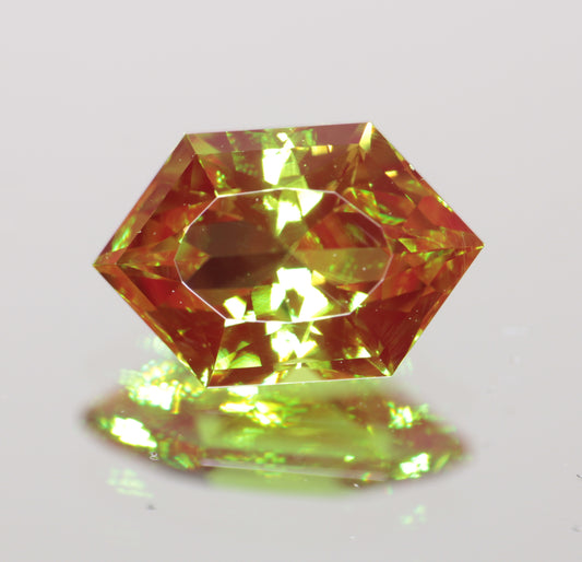 Rupee Cut Christmas Garnet Gems